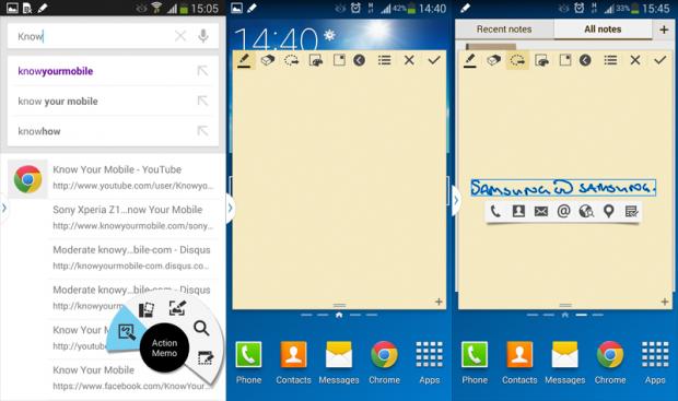 samsung note 3 action memo