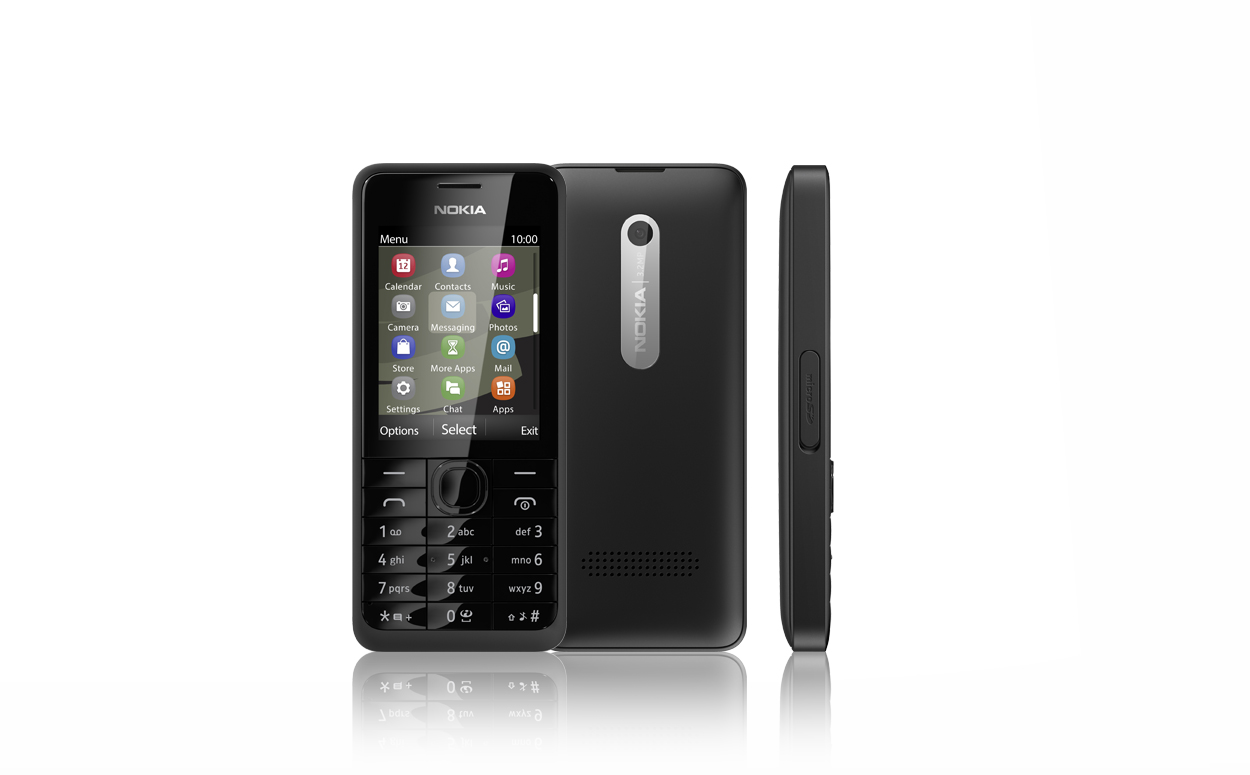 Nokia 301 Black Price in Pakistan - Homeshopping