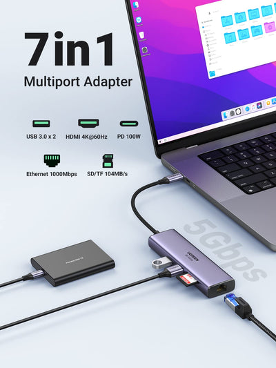 Ugreen 7-in-1 4K HDMI USB C Hub – UGREEN