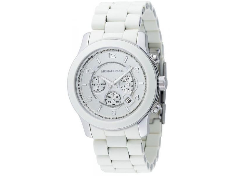 michael kors silicone watch white