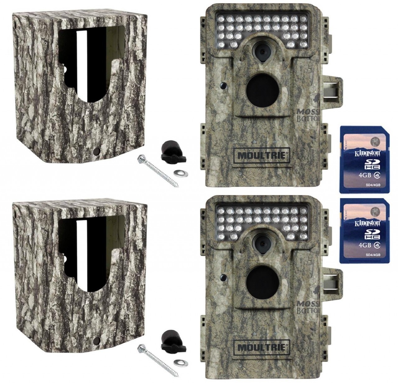 2 Moultrie Game Spy M 880 Low Glow Trail Cameras Secu