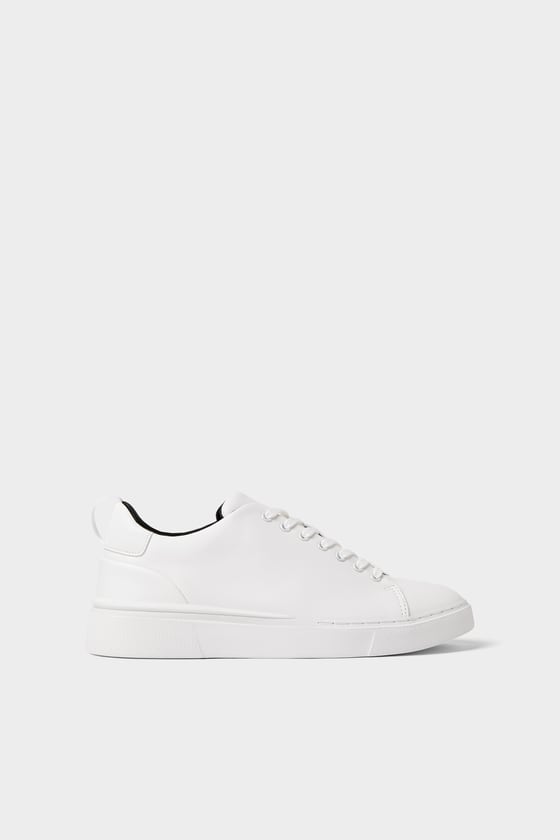 Zara Solid Color Sneakers White in Pakistan