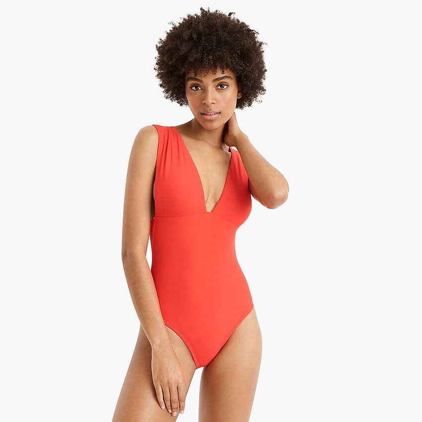 J crew plunge sale v neck swimsuit