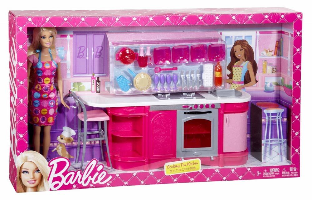 barbie cooking set