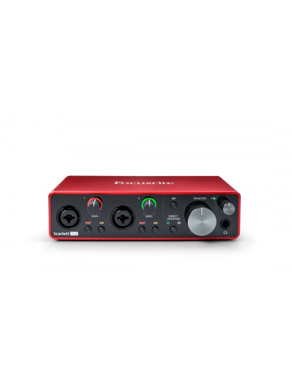 Focusrite Scarlett 2i2 24 bit 192kHz Third Generation USB Type C