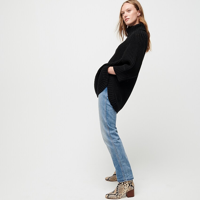 j crew turtleneck poncho