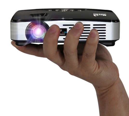 Merlin Pocket Projector 3D With 2 Pair of 3D Active Glass