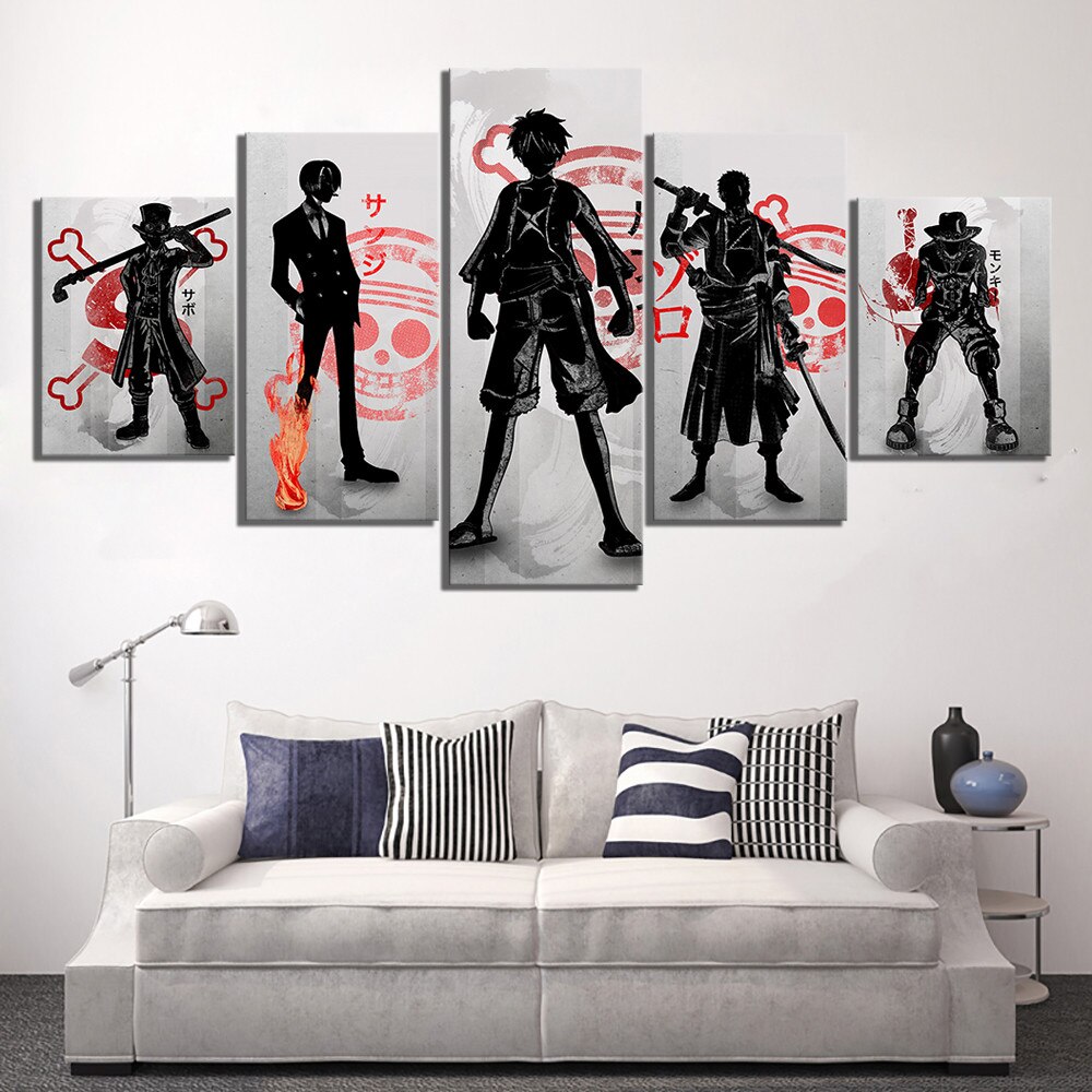 5 Piece Wall Frame Canvas Wall Art HD Picture Wall Art 5 Panel Naruto