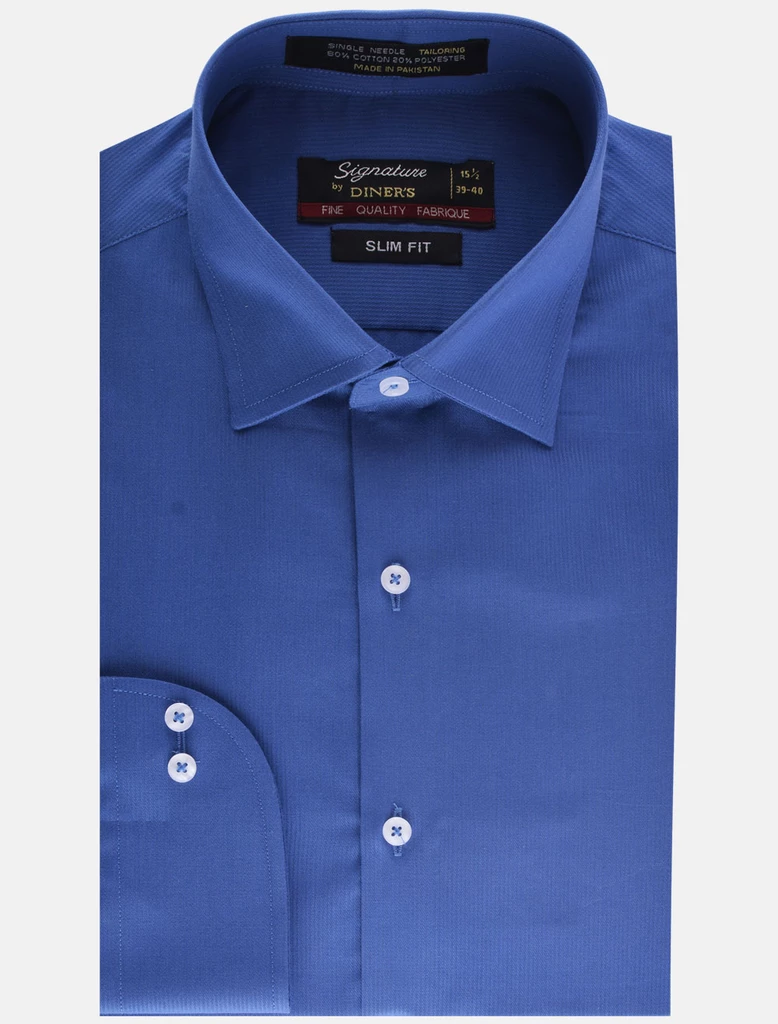 Diners Formal Men Shirt For Men Ab19359 Royal B - Homeshopping.pk