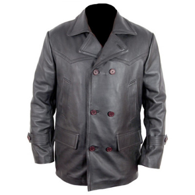 German WWII Black Cowhide Leather Jacket Price In Pakistan