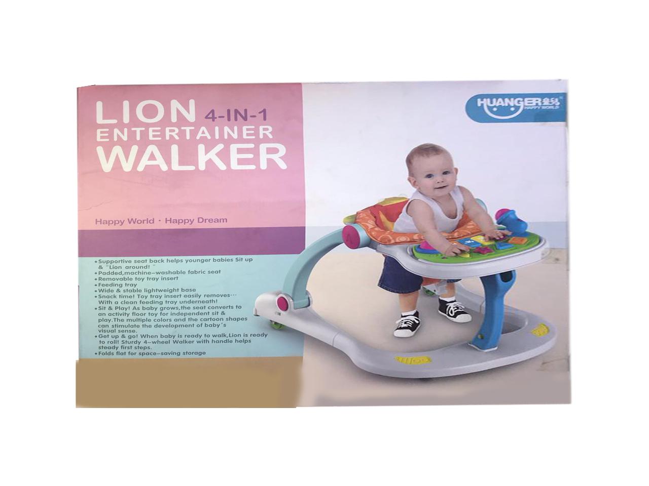 lion 4 in 1 entertainer walker