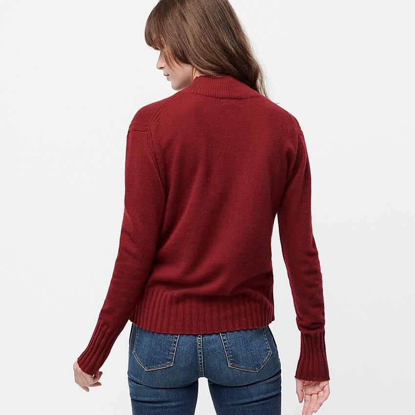 J crew clearance burgundy sweater