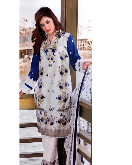 White lawn dress clearance design