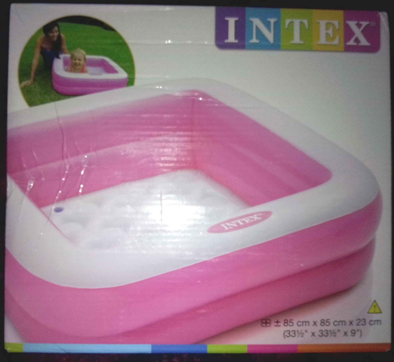 Intex Inflatable Baby Bathtub Pool 33 5 X 33 5 X 9 Tr1102017