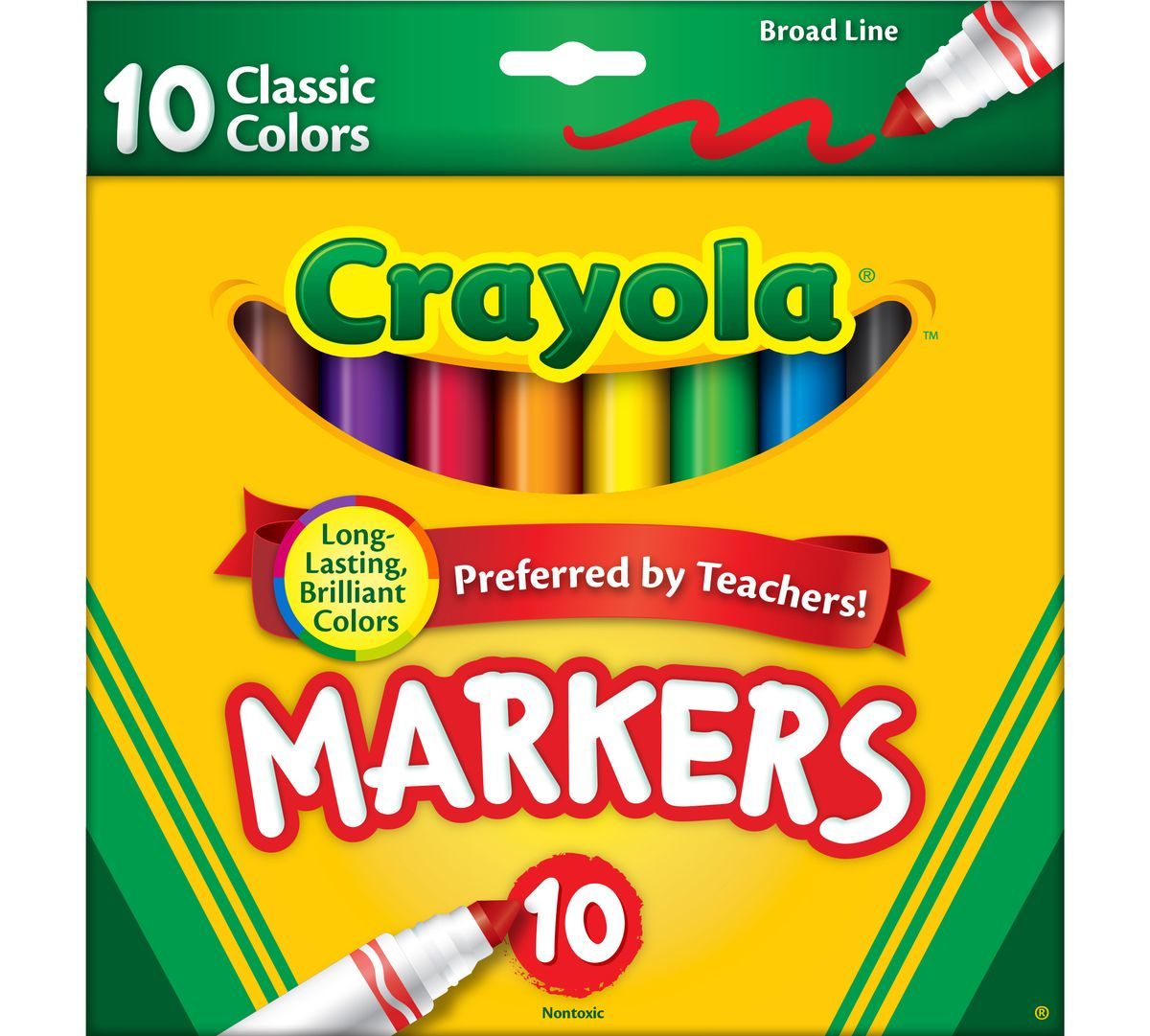 Broad Line Markers Classic Colors 10 Ct Price In Pakistan