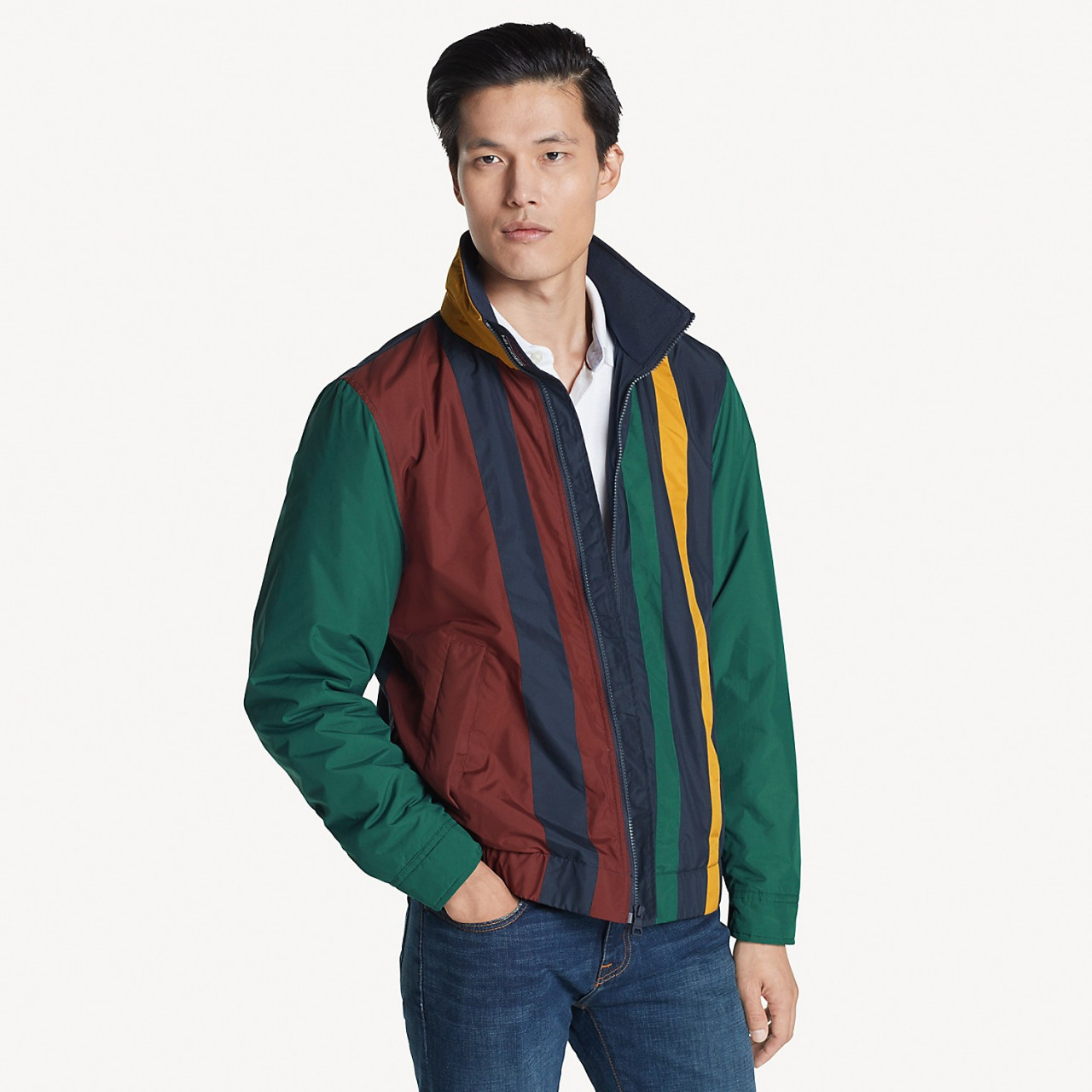 tommy hilfiger striped jacket