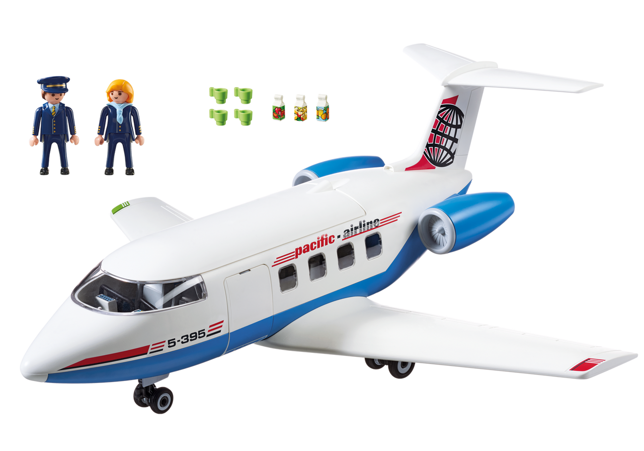 playmobil city airport passenger plane