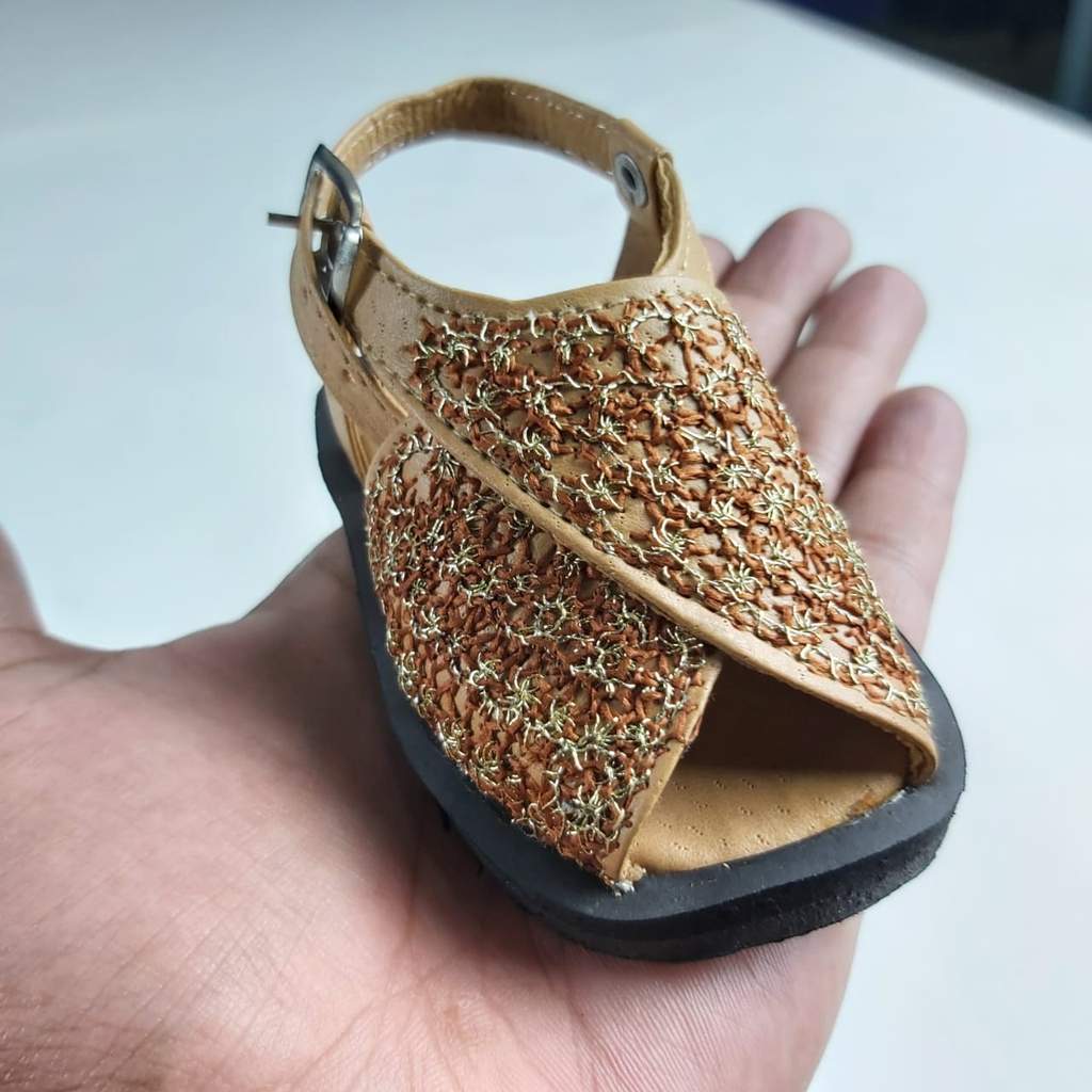 NewBorn Hand Made Peshawari Chappal Embroided Price in Pakistan