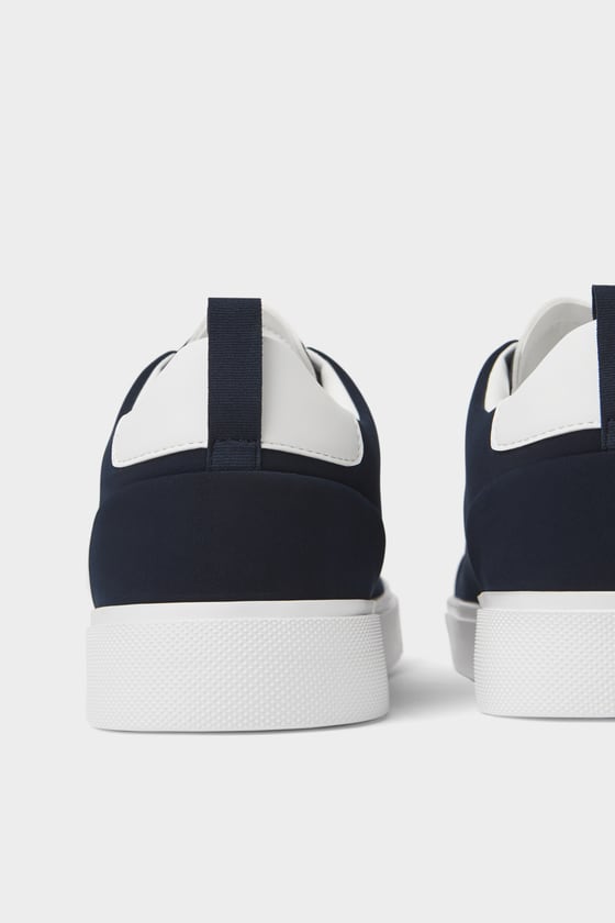 zara navy blue shoes