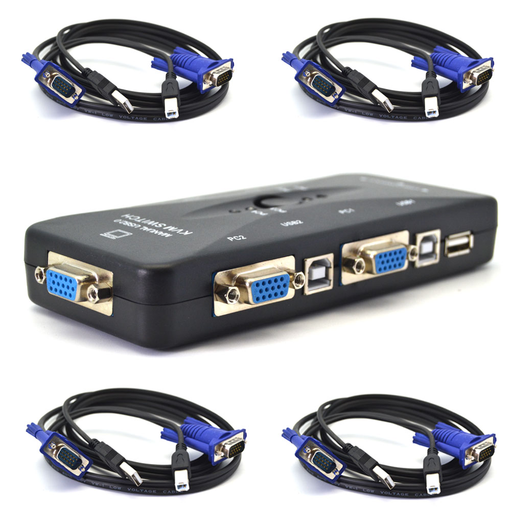 KVM Switch купить на два монитора.
