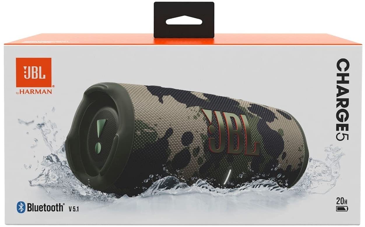 JBL Charge 5 Portable Bluetooth Speaker (Squad)