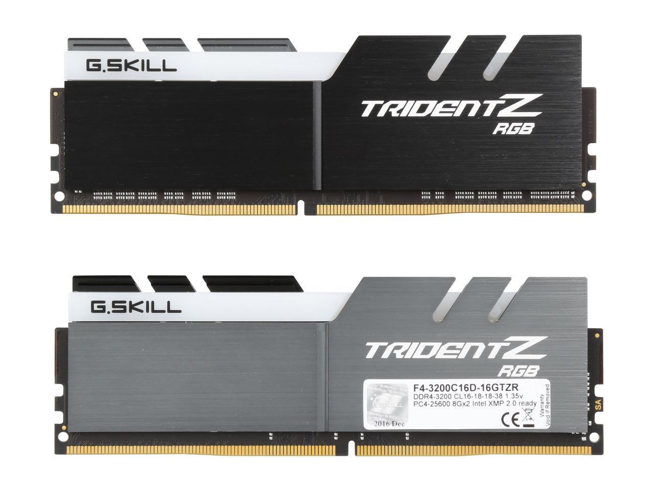 Trident Z RGB F4-3200C16D-16GTZR (DDR4-3200 8GB×2) 