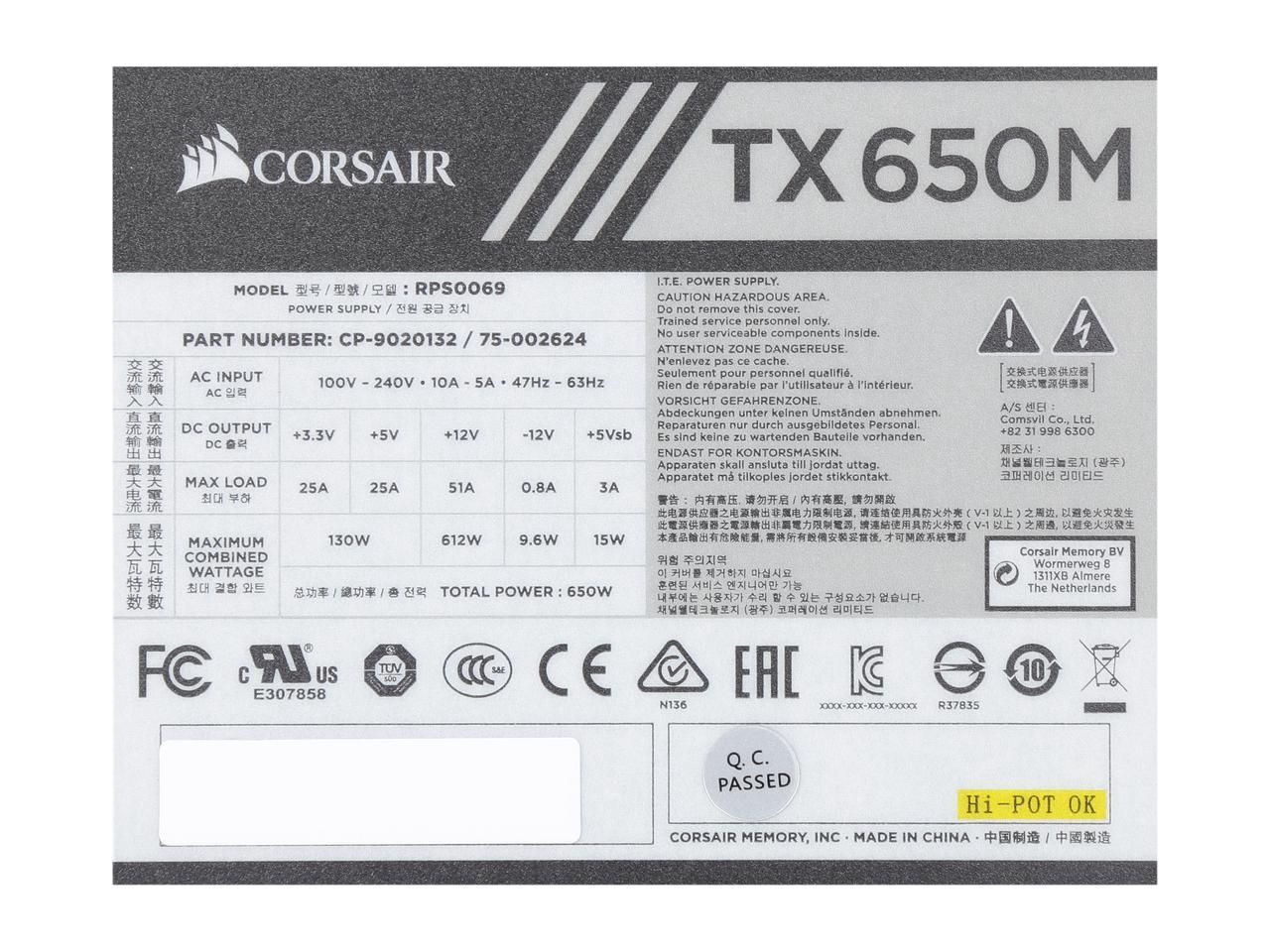 Corsair TX650M