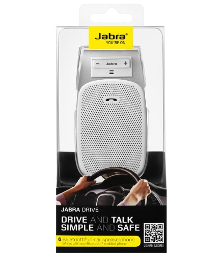 Jabra DRIVE In Car Bluetooth Speakerphone Retail Packaging White