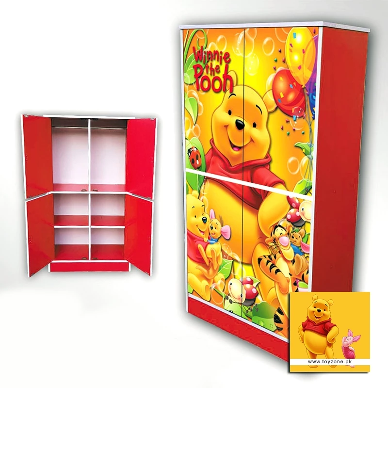 Winnie The Pooh 4 Door Wardrobe