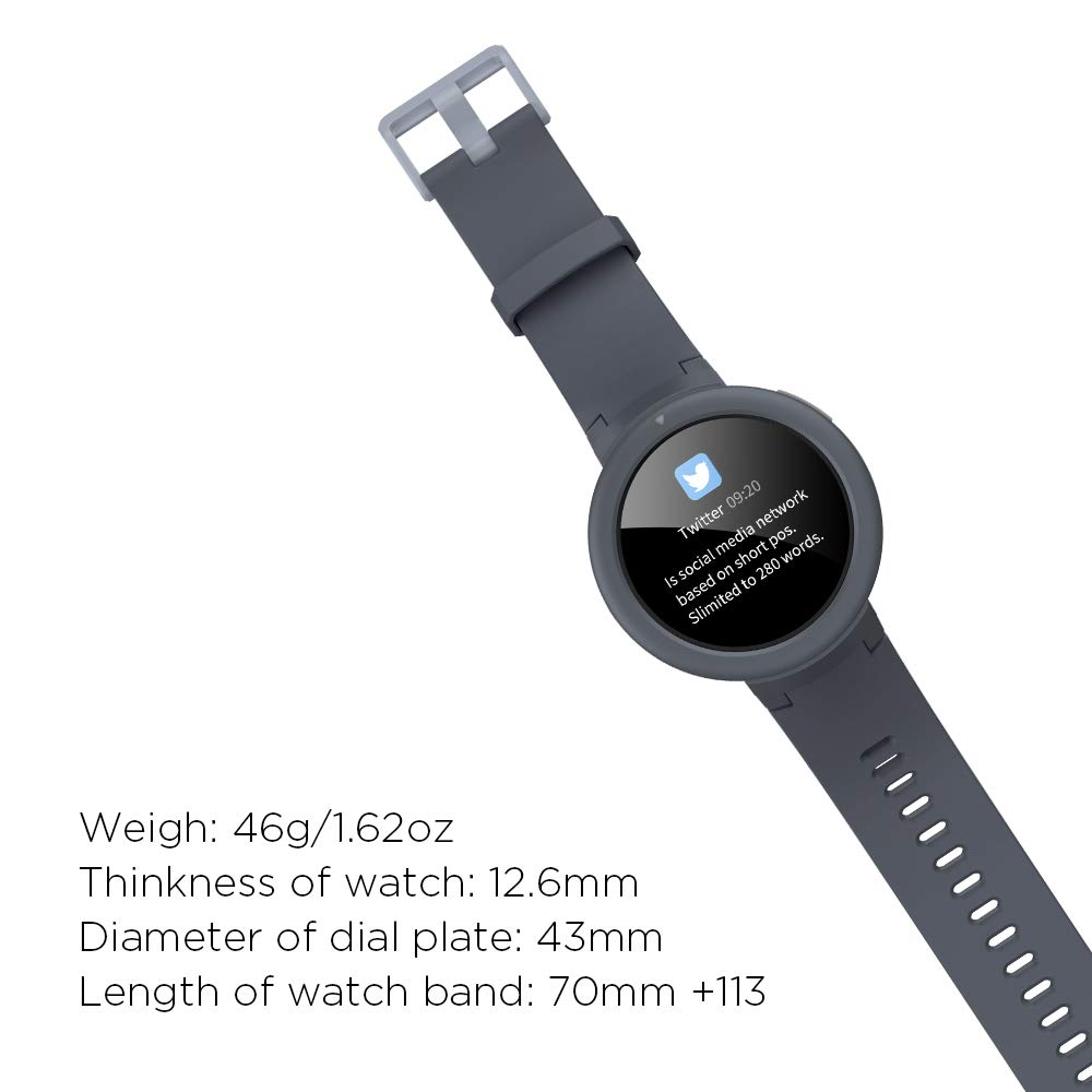 Amazfit Verge Lite Smart Watch Grey Homeshopping