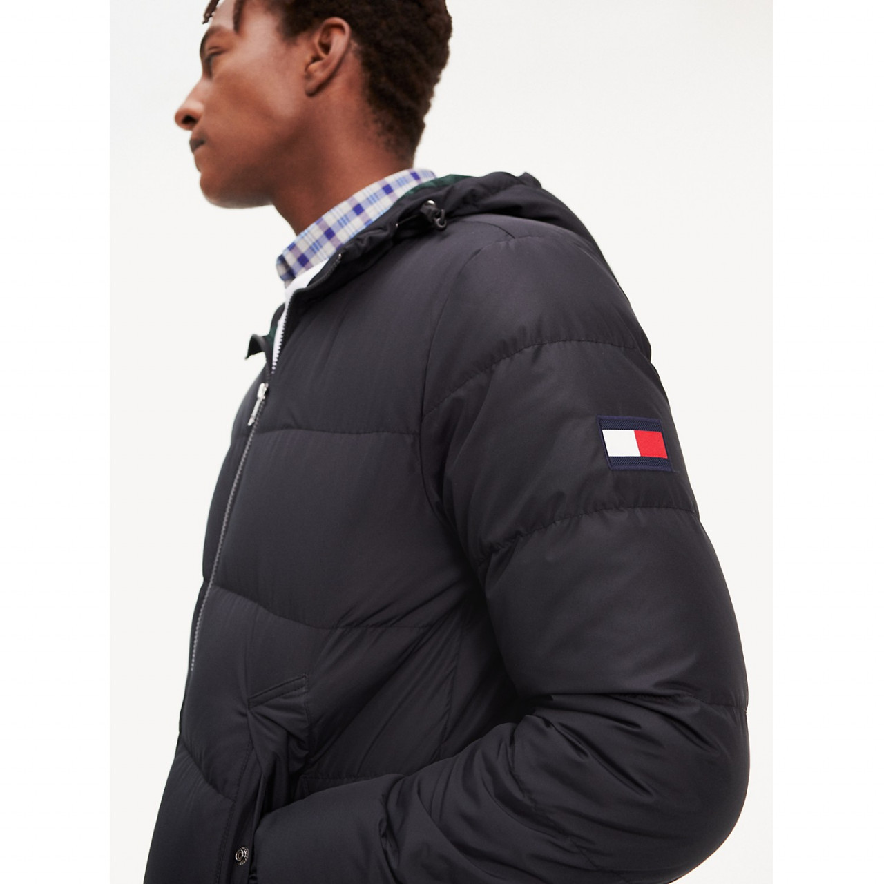 tommy hilfiger recycled puffer jacket